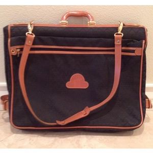 MAURICE LACROIX Leather Canvas Travel Bag FRANCE!!